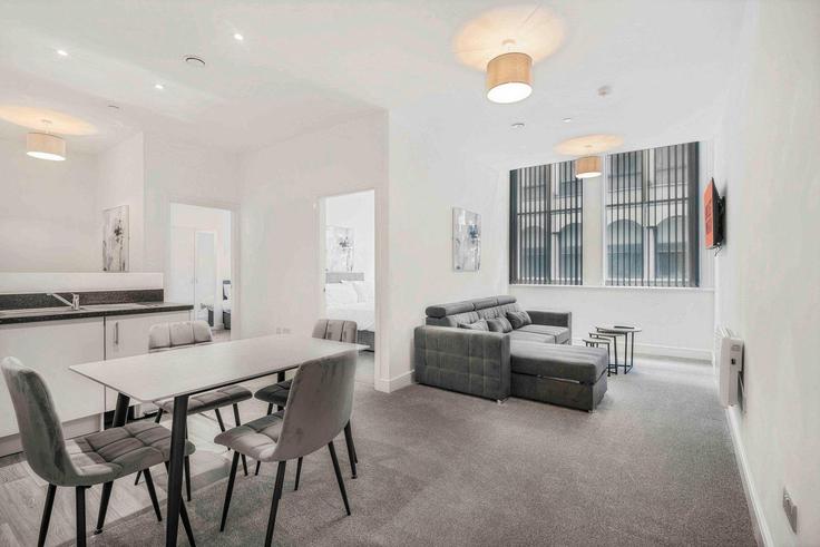 Liverpool, Liverpool에 위치한 Building Union Court - guestready-uk - 1303171 - LON 아파트의 세련된 인테리어가 돋보이는 거실