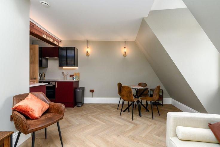 Elegantly designed living room with modern furnishings in an apartment at Building Brixton Road - guestready-uk - 1334481 in London Borough of Lambeth, London