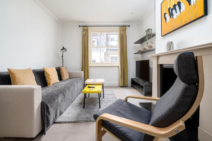 City of Westminster, London에 위치한 Building Lancaster Mews - guestready-uk - 1303189 - LON 아파트의 세련된 인테리어가 돋보이는 거실 City of Westminster, London에 위치한 Building Lancaster Mews - guestready-uk - 1303189 - LON 아파트의 세련된 인테리어가 돋보이는 거실