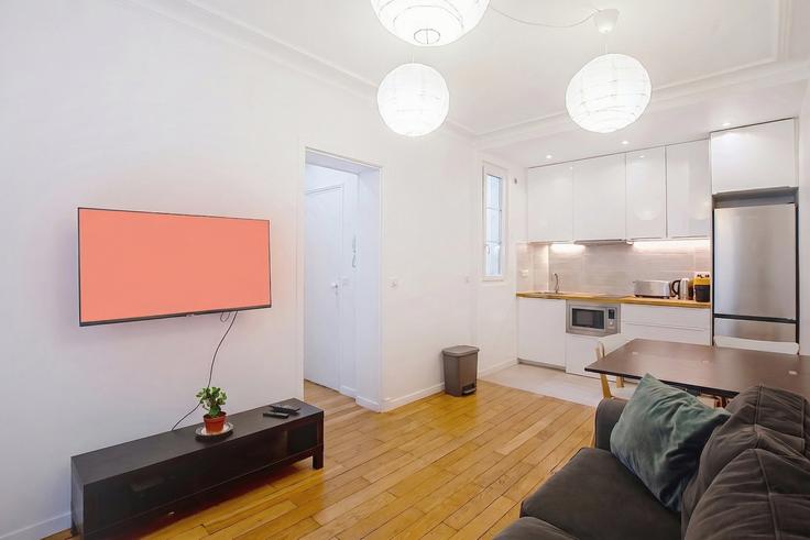 13th arrondissement, Paris에 위치한 Building Boulevard Saint-Marcel - guestready - 1252771 - PAR 유닛의 세련된 인테리어가 돋보이는 거실 13th arrondissement, Paris에 위치한 Building Boulevard Saint-Marcel - guestready - 1252771 - PAR 유닛의 세련된 인테리어가 돋보이는 거실