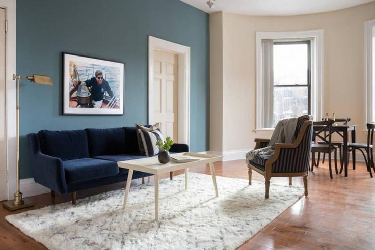 Boston, Boston 소재 Building Commonwealth Avenue - healinghomesofboston - 1296225 - BOS 유닛에 마련된, 현대적인 가구로 꾸며진 우아한 디자인의 거실