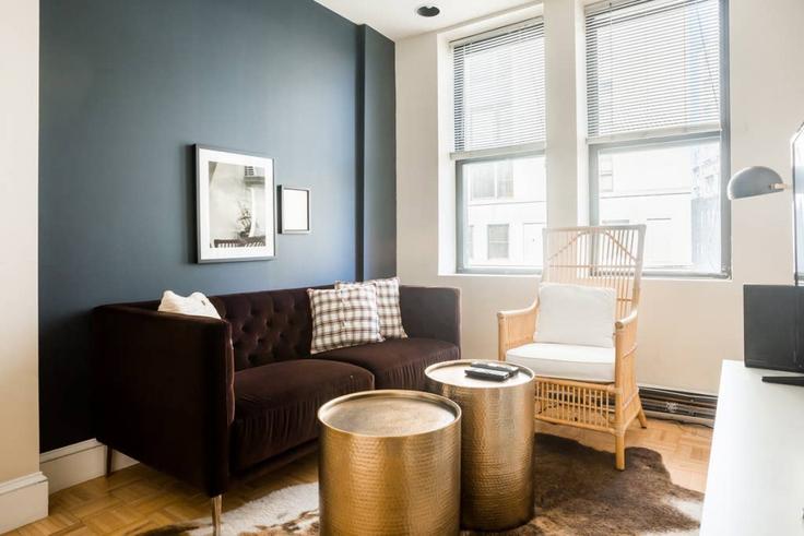 Boston, Boston에 위치한 Building Milk Street - healinghomesofboston - 1076601 - BOS 유닛의 세련된 인테리어가 돋보이는 거실