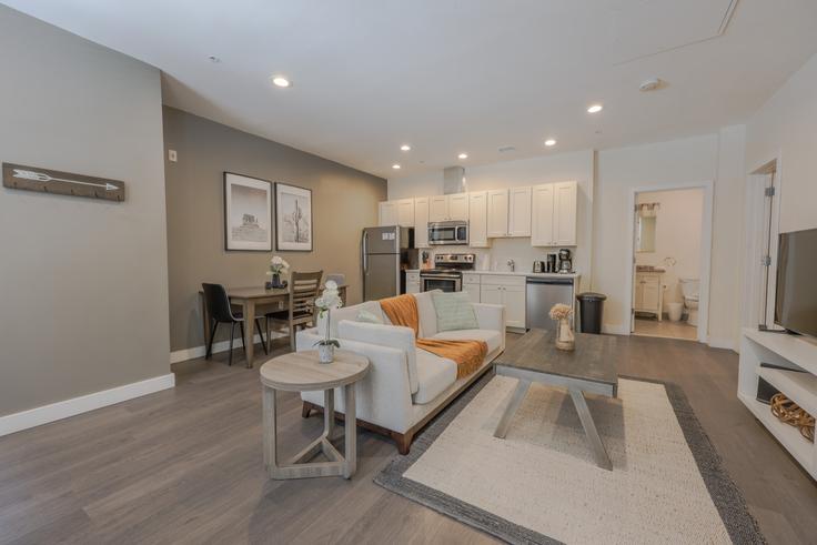 Building Arch Street - healinghomesofboston - 1076640 - BOS adresindeki bir dairede modern mobilyalarla zarif bir şekilde tasarlanmış oturma odası Boston, Boston