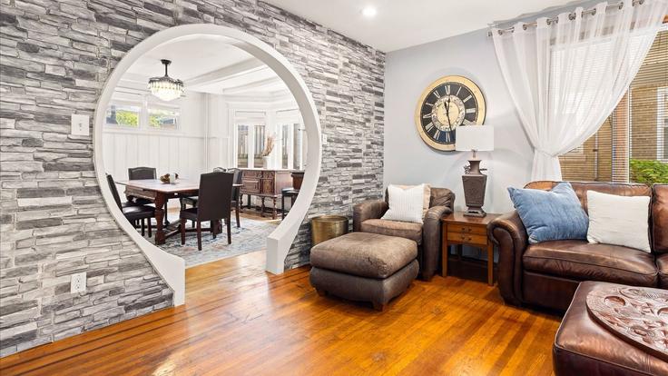 Salle de séjour élégante avec mobilier moderne dans un appartement à Building South Oakland Avenue - heightened-hospitality - 1309010 - USA à Ventnor City, Ventnor City Salle de séjour élégante avec mobilier moderne dans un appartement à Building South Oakland Avenue - heightened-hospitality - 1309010 - USA à Ventnor City, Ventnor City