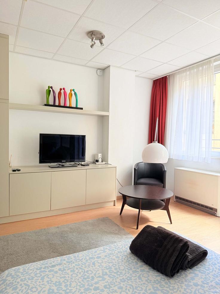 Elegant gestaltetes Wohnzimmer mit moderner Einrichtung in einer Wohnung im Building Rue du Marché aux Poulets - hex - 1264128 - BRU in Brussels, Brussels Elegant gestaltetes Wohnzimmer mit moderner Einrichtung in einer Wohnung im Building Rue du Marché aux Poulets - hex - 1264128 - BRU in Brussels, Brussels