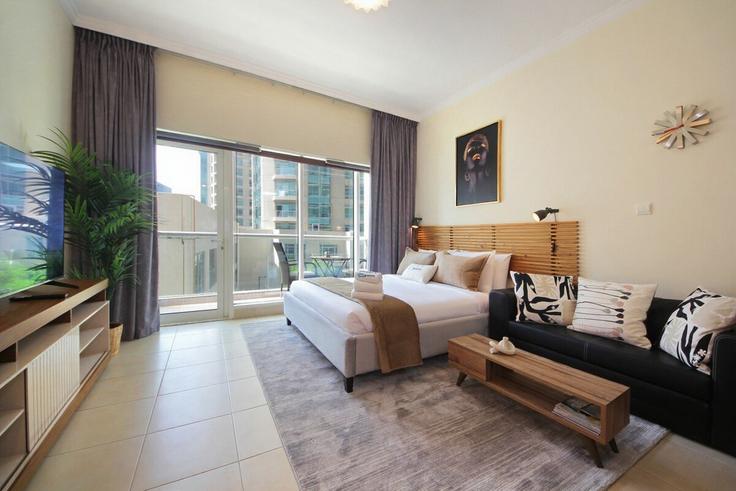 Möblierte Studio-Wohnung in Tariaq Bedon Esm 1385045P , Burj Khalifa, Dubai, Foto 1