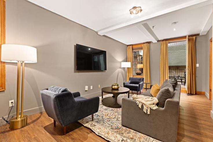 Manhattan, New York 소재 Building 24th Street - historic-blue-moon-hotel - 1285738 유닛에 마련된, 현대적인 가구로 꾸며진 우아한 디자인의 거실