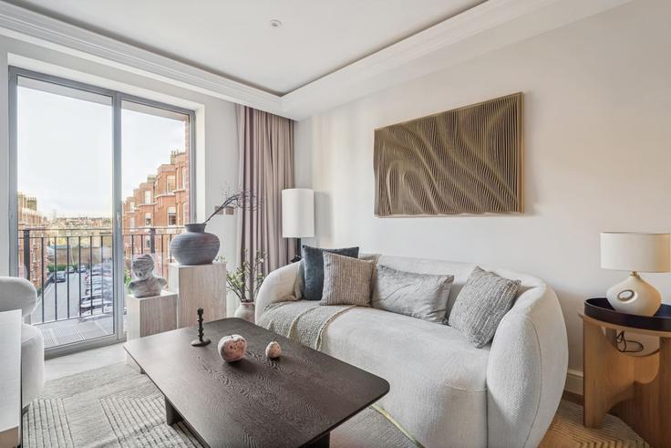 Royal Borough of Kensington and Chelsea, London에 위치한 Building Kensington High Street - hive-stays-ltd - 1515283 유닛의 세련된 인테리어가 돋보이는 거실