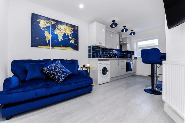 London Borough of Haringey, London에 위치한 Building 20 Poynton Road - home-to-host-usa - 1466562 유닛의 세련된 인테리어가 돋보이는 거실
