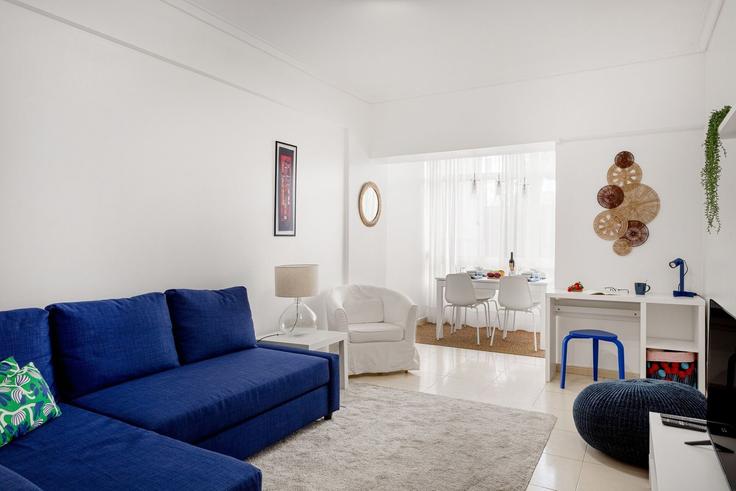 Oeiras, Paço de Arcos & Caxias, Oeiras에 위치한 Building Rua Aquilino Ribeiro 18 - homesbnbird - 1422326 유닛의 세련된 인테리어가 돋보이는 거실