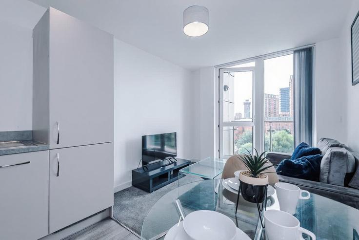 City of Salford, Salford에 위치한 Building Adelphi Street - host-a-home - 1294180 아파트의 세련된 인테리어가 돋보이는 거실 City of Salford, Salford에 위치한 Building Adelphi Street - host-a-home - 1294180 아파트의 세련된 인테리어가 돋보이는 거실