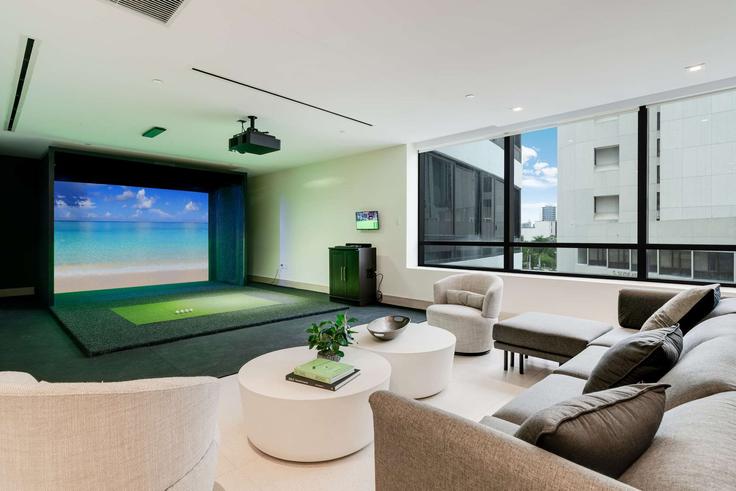 Salle de séjour élégante avec mobilier moderne dans un appartement à Building North Miami Avenue - hostandkeep - 1391813 à Miami, Miami