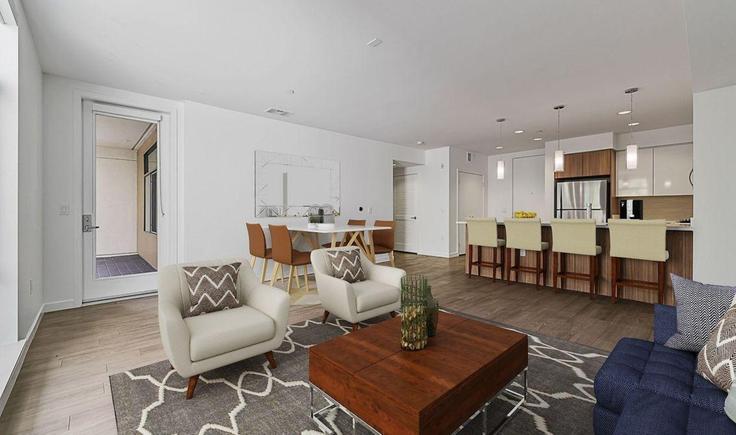 Campbell, Campbell에 위치한 Building South Bascom Avenue - hosteeva - 1355963 아파트의 세련된 인테리어가 돋보이는 거실