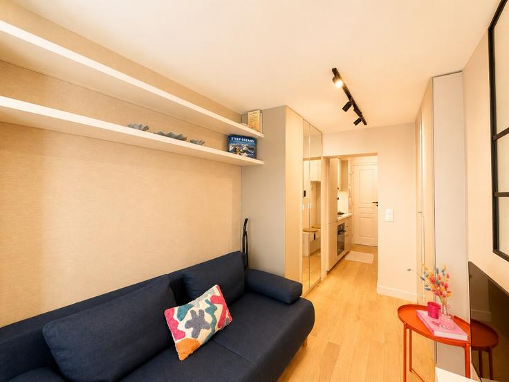 15th arrondissement, Paris에 위치한 Building Rue Clouet - hostnrest - 1583397 유닛의 세련된 인테리어가 돋보이는 거실 15th arrondissement, Paris에 위치한 Building Rue Clouet - hostnrest - 1583397 유닛의 세련된 인테리어가 돋보이는 거실
