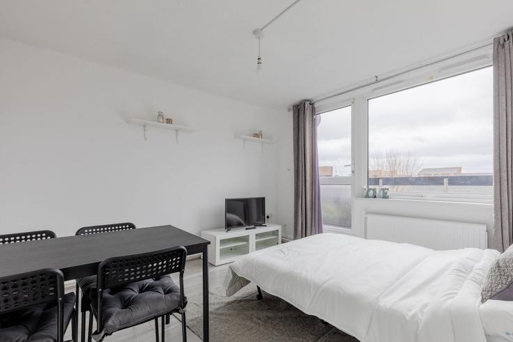 Elegant gestaltetes Wohnzimmer mit moderner Einrichtung in einer Wohnung im Building Rotherhithe New Road - houst - 1244011 - LON in London Borough of Southwark, London Elegant gestaltetes Wohnzimmer mit moderner Einrichtung in einer Wohnung im Building Rotherhithe New Road - houst - 1244011 - LON in London Borough of Southwark, London