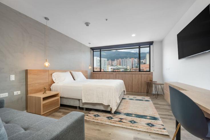 Medellín El Poblado에 위치한 Carrera 47 1326898P의 1침실 가구 완비 유닛, 사진 1 Medellín El Poblado에 위치한 Carrera 47 1326898P의 1침실 가구 완비 유닛, 사진 1