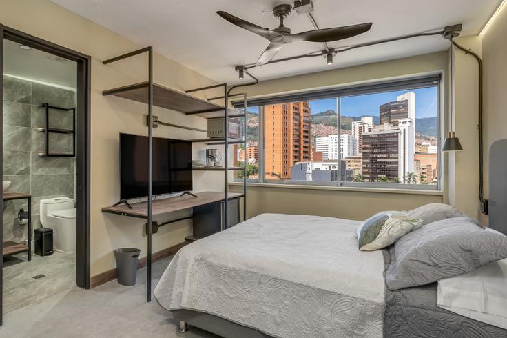 1 quarto mobiliado em apartamentos em Carrera 51 1326981P, La Candelaria, Medellín, foto 1