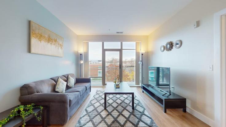 Salle de séjour élégante avec mobilier moderne dans un appartement à Building Bedford Street - ibrar-eclipse - 1501466 à Stamford, Stamford