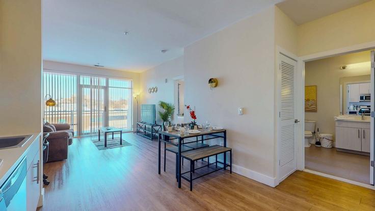 Salle de séjour élégante avec mobilier moderne dans un appartement à Building Bedford Street - ibrar-eclipse - 1501461 à Stamford, Stamford