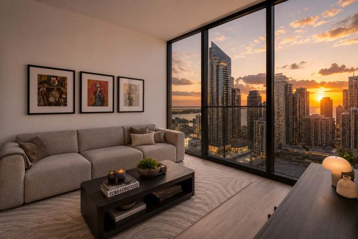 Salle de séjour élégante avec mobilier moderne dans un appartement à Building Northeast 11th Street - ilios-rentals - 1579675 à Miami, Miami Salle de séjour élégante avec mobilier moderne dans un appartement à Building Northeast 11th Street - ilios-rentals - 1579675 à Miami, Miami