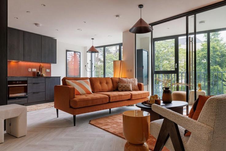 Elegant gestaltetes Wohnzimmer mit moderner Einrichtung in einer Wohnung im Building Sandyford Road - irelandathome - 1492015 in Dun Laoghaire-Rathdown, Dublin Elegant gestaltetes Wohnzimmer mit moderner Einrichtung in einer Wohnung im Building Sandyford Road - irelandathome - 1492015 in Dun Laoghaire-Rathdown, Dublin