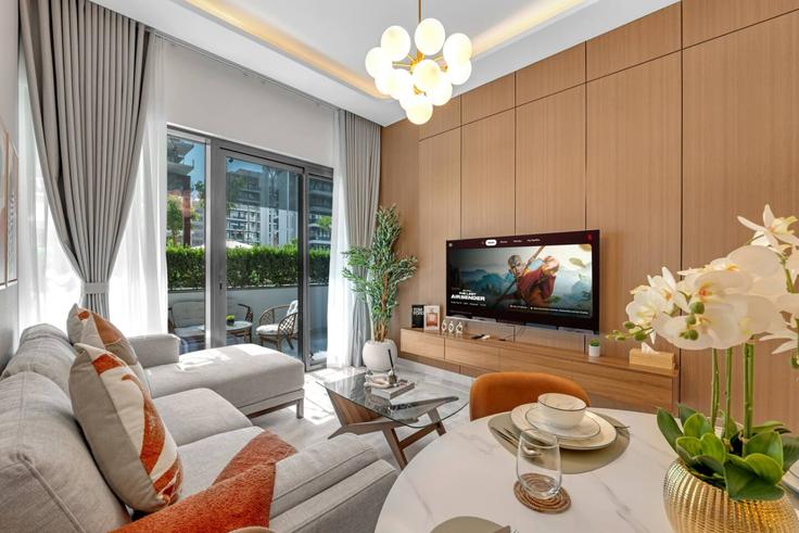 Building Tariaq Bedon Esm - ivy - 1388029 adresindeki bir dairede modern mobilyalarla zarif bir şekilde tasarlanmış oturma odası Nad Al Sheba, Dubai Building Tariaq Bedon Esm - ivy - 1388029 adresindeki bir dairede modern mobilyalarla zarif bir şekilde tasarlanmış oturma odası Nad Al Sheba, Dubai