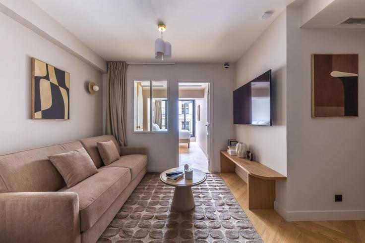 9th arrondissement, Paris에 위치한 Building Rue de Caumartin - jhmh - 1471185 유닛의 세련된 인테리어가 돋보이는 거실