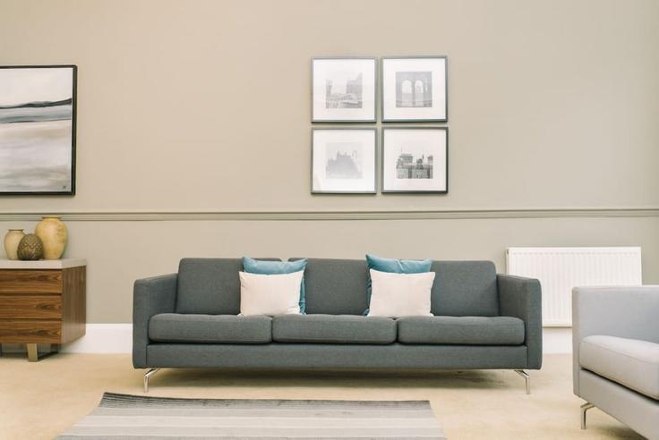 Edinburgh West EndのBuilding Palmerston Place - joivy - 1075930 - LONのアパートメントにある、モダンな家具を備えたエレガントなデザインのリビングルーム