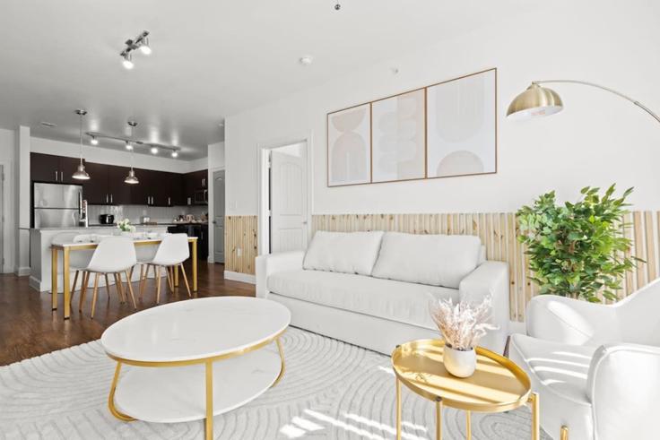 Building Town and Country Boulevard - kaizen-guest-properties - 1363563 adresindeki bir dairede modern mobilyalarla zarif bir şekilde tasarlanmış oturma odası Frisco, Frisco Building Town and Country Boulevard - kaizen-guest-properties - 1363563 adresindeki bir dairede modern mobilyalarla zarif bir şekilde tasarlanmış oturma odası Frisco, Frisco