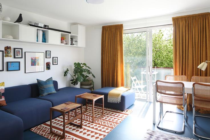Elegante sala de estar con mobiliario moderno en un apartamento en Building Suite 7 - keey - 1520630 en London Borough of Lambeth, London