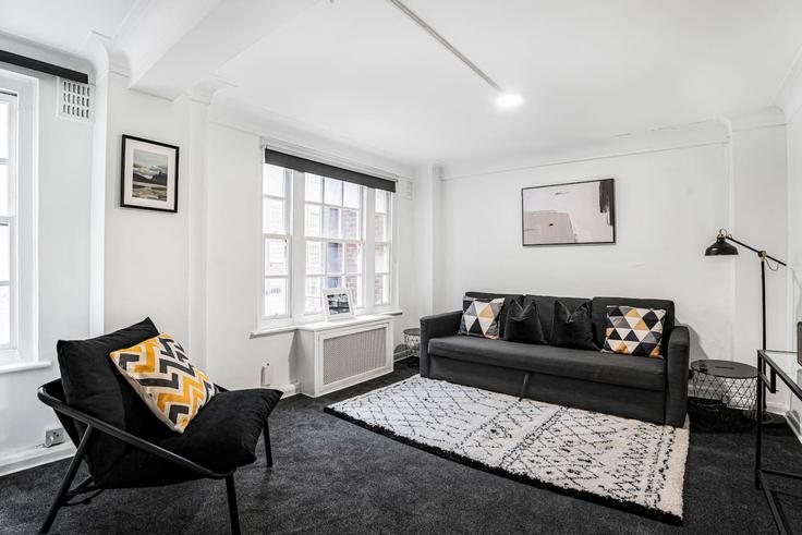 Elegantly designed living room with modern furnishings in an apartment at Building Park West Place - kenton-hostaway - 1406835 in City of Westminster, London Elegantly designed living room with modern furnishings in an apartment at Building Park West Place - kenton-hostaway - 1406835 in City of Westminster, London