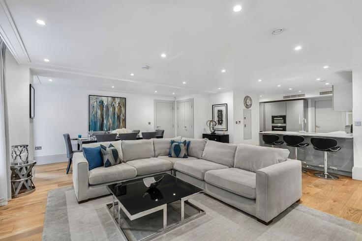 City of Westminster, London에 위치한 Building Hyde Park Street - kenton-hostaway - 1542723 유닛의 세련된 인테리어가 돋보이는 거실
