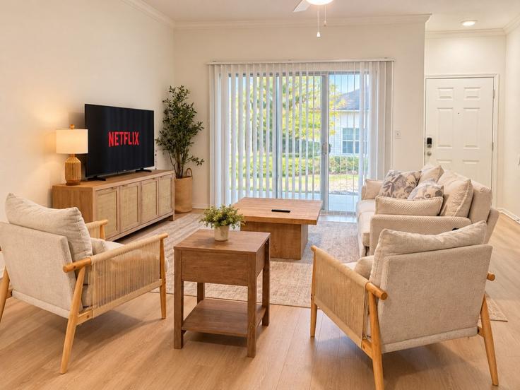 Plano, Plano에 위치한 Building Kathryn Lane - kk-housing - 1579203 유닛의 세련된 인테리어가 돋보이는 거실 Plano, Plano에 위치한 Building Kathryn Lane - kk-housing - 1579203 유닛의 세련된 인테리어가 돋보이는 거실