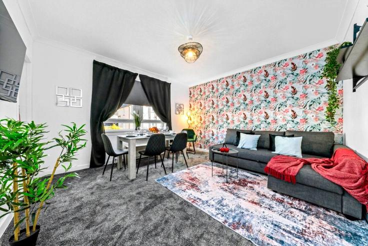 Building Oxford Street - klass-living-ltd - 1424239 adresindeki bir dairede modern mobilyalarla zarif bir şekilde tasarlanmış oturma odası Langloan, Coatbridge Building Oxford Street - klass-living-ltd - 1424239 adresindeki bir dairede modern mobilyalarla zarif bir şekilde tasarlanmış oturma odası Langloan, Coatbridge