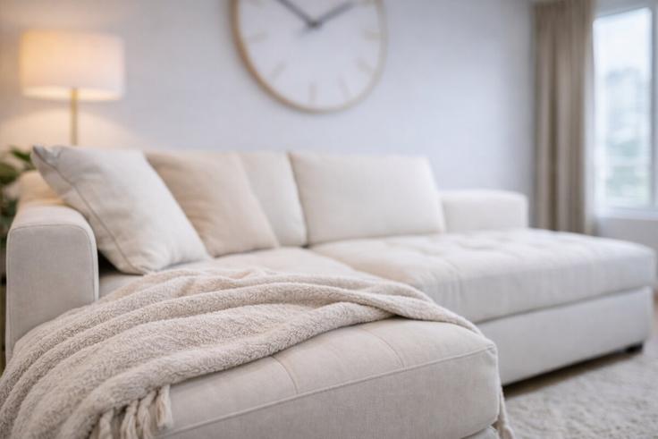 Salle de séjour élégante avec mobilier moderne dans un appartement à Building Main Beach Parade - lane-property - 1490247 à Surfers Paradise, Gold Coast