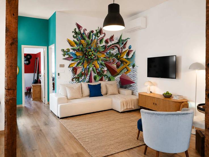 Salle de séjour élégante avec mobilier moderne dans un appartement à Building Rua Ferragial - ld-ninja-stays - 1262790 - LIS à Misericórdia, Lisbon Salle de séjour élégante avec mobilier moderne dans un appartement à Building Rua Ferragial - ld-ninja-stays - 1262790 - LIS à Misericórdia, Lisbon