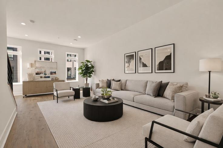 Washington, Washington에 위치한 Building Gentain Court Northeast - leyla-matt - 1582338 유닛의 세련된 인테리어가 돋보이는 거실 Washington, Washington에 위치한 Building Gentain Court Northeast - leyla-matt - 1582338 유닛의 세련된 인테리어가 돋보이는 거실
