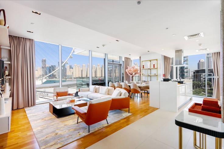 4 quarto mobiliado em apartamentos em Tariaq Bedon Esm 1264991P, Bluewaters Island, Dubai, foto 1