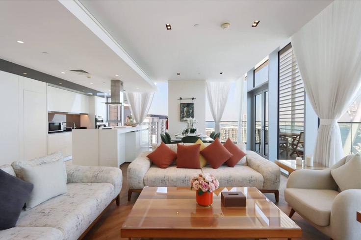 4 quarto mobiliado em apartamentos em Tariaq Bedon Esm 1264933P, Bluewaters Island, Dubai, foto 1