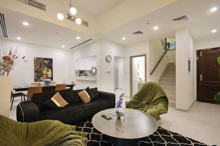 4 apartamento de un dormitorio amueblado en Tariaq Bedon Esm 1265019P , Dubai, Dubai, foto 1