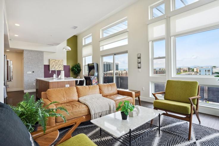 Elegantly designed living room with modern furnishings in an apartment at Building Zuni Street - livly-housing - 1249119 - DEN in Denver, Denver Elegantly designed living room with modern furnishings in an apartment at Building Zuni Street - livly-housing - 1249119 - DEN in Denver, Denver