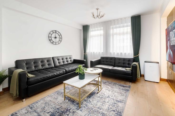 Building Edgware Road - londoners-apartments-ltd - 1540254 adresindeki bir dairede modern mobilyalarla zarif bir şekilde tasarlanmış oturma odası City of Westminster, London