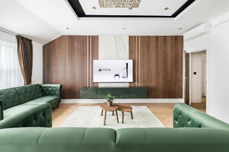 Elegante sala de estar con mobiliario moderno en un apartamento en Building Devonshire Place - londoners-apartments-ltd - 1540255 en City of Westminster, London Elegante sala de estar con mobiliario moderno en un apartamento en Building Devonshire Place - londoners-apartments-ltd - 1540255 en City of Westminster, London