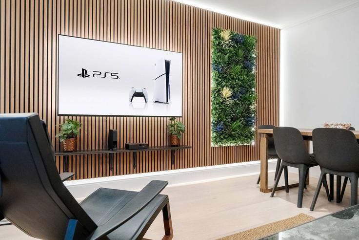Elegante sala de estar con mobiliario moderno en un apartamento en Building Emperor's Gate - londoners-apartments-ltd - 1540258 en Royal Borough of Kensington and Chelsea, London