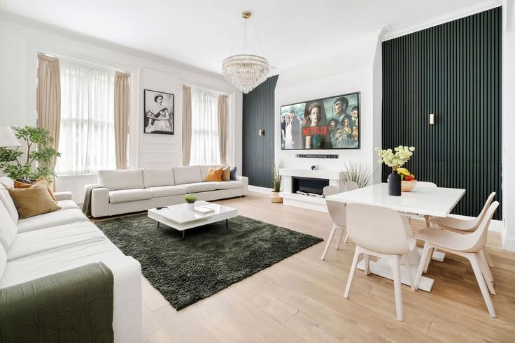 City of Westminster, London에 위치한 Building Devonshire Place - londoners - 1359595 유닛의 세련된 인테리어가 돋보이는 거실
