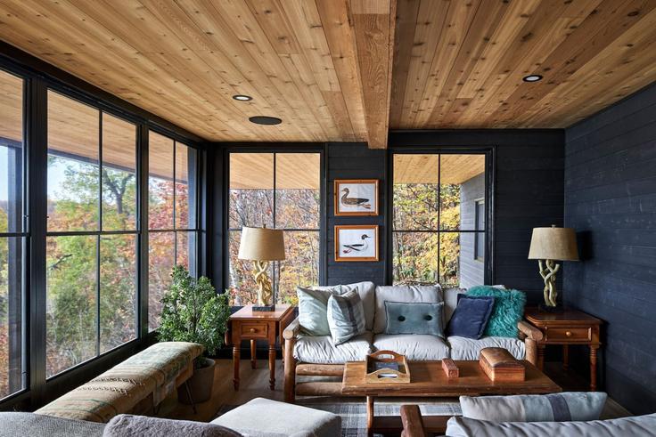 Val-des-Monts, Val-des-Monts에 위치한 Building Chemin des Sittelles - luis-torres - 1340608 유닛의 세련된 인테리어가 돋보이는 거실