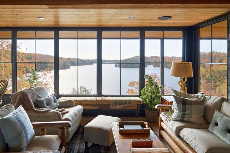 Elegante sala de estar con mobiliario moderno en un apartamento en Building Chemin des Sittelles - luis-torres - 1340608 en Val-des-Monts, Val-des-Monts