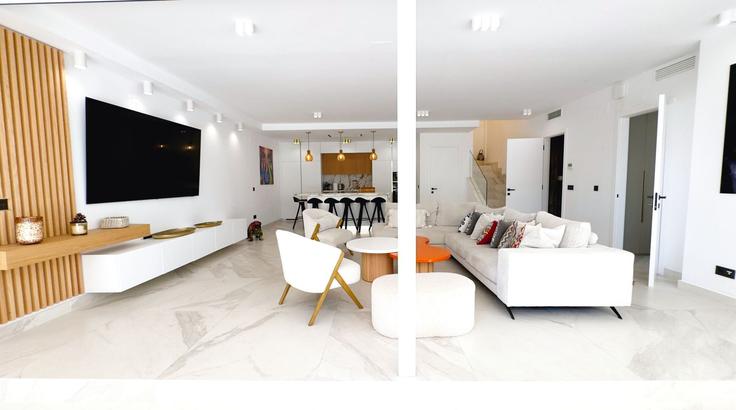 Sala de estar elegantemente projetada com móveis modernos em um apartamento no Building Calle Sand - mabellabanus - 1332391 em Marbella, Marbella Sala de estar elegantemente projetada com móveis modernos em um apartamento no Building Calle Sand - mabellabanus - 1332391 em Marbella, Marbella