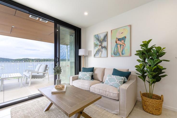 Batemans Bay, Batemans Bay에 위치한 Building Herarde Street - madecomfy - 1560667 유닛의 세련된 인테리어가 돋보이는 거실 Batemans Bay, Batemans Bay에 위치한 Building Herarde Street - madecomfy - 1560667 유닛의 세련된 인테리어가 돋보이는 거실