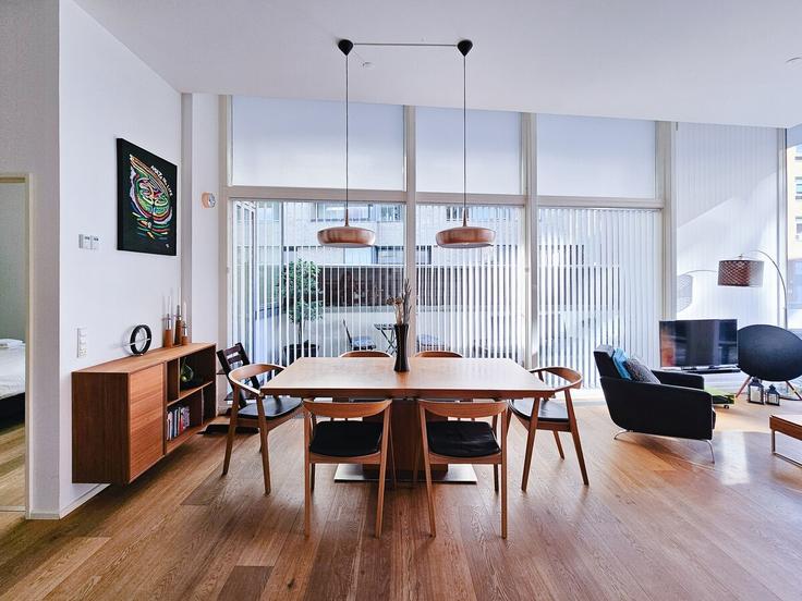 Building Amerika Plads - managemyair-dk-aps - 1473518 adresindeki bir dairede modern mobilyalarla zarif bir şekilde tasarlanmış oturma odası Copenhagen, Copenhagen